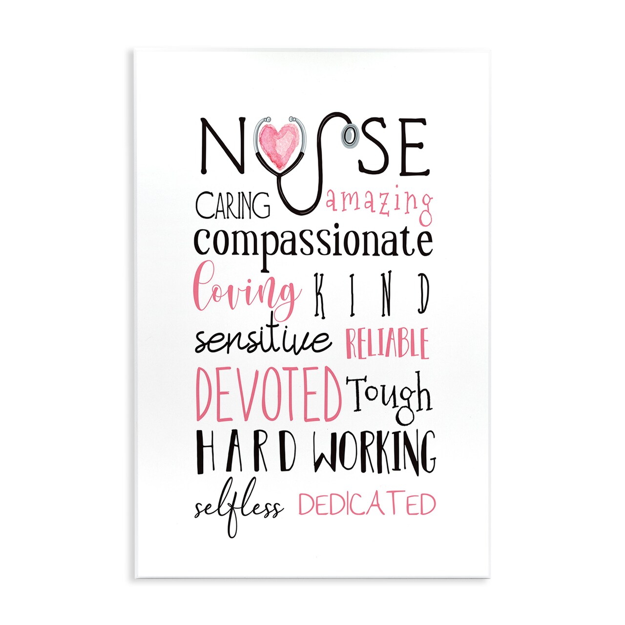 Stupell Industries Nurse Inspirational Healthcare Gratitude Wall Plaque Art